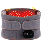 Heated Lumbar Support Belt - Adjustable Heat Therapy for Back Pain Relief & Comfort