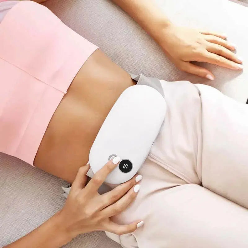 Heating Pad for Menstrual Discomfort – Fast Relief with Heat & Massage Therapy-Heating Pad-Unique Casa-White-Unique Casa