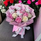 Hello Kitty Flowers Bouquet – Charming Gift for Any Occasion-Unique Casa-Unique Casa