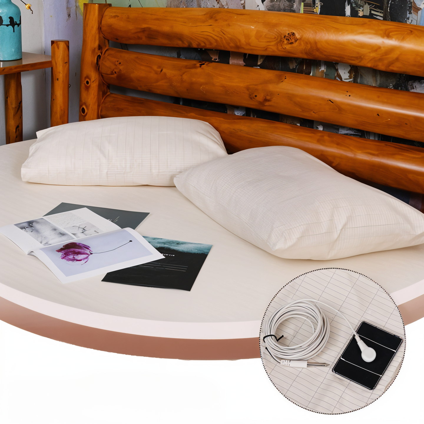 Grounding Fitted Sheet for Better Sleep – Conductive Earthing Bed Sheet for Stress Relief