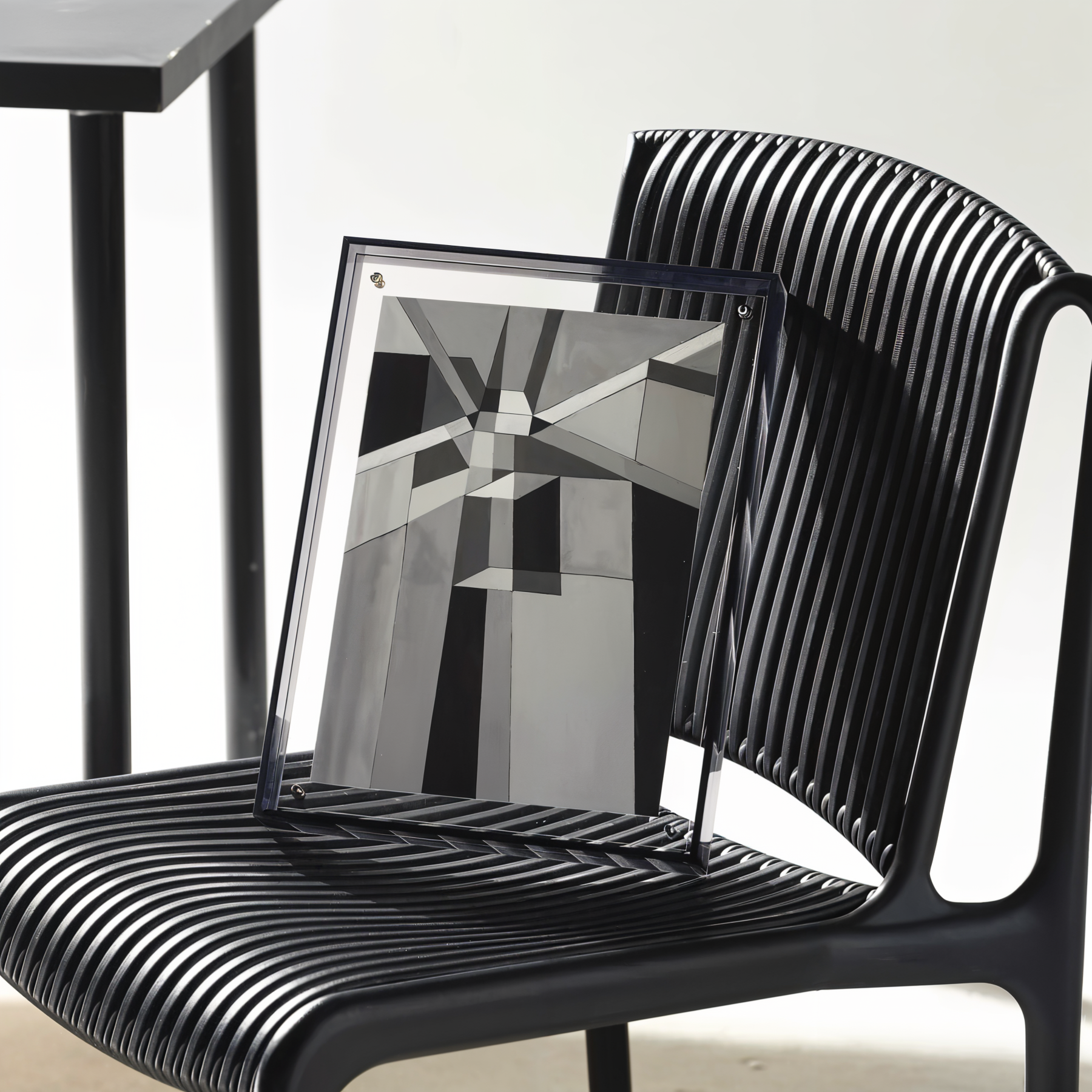 Neon Acrylic Photo Frame – Retro Style Fluorescent Picture Frame for Home Decor