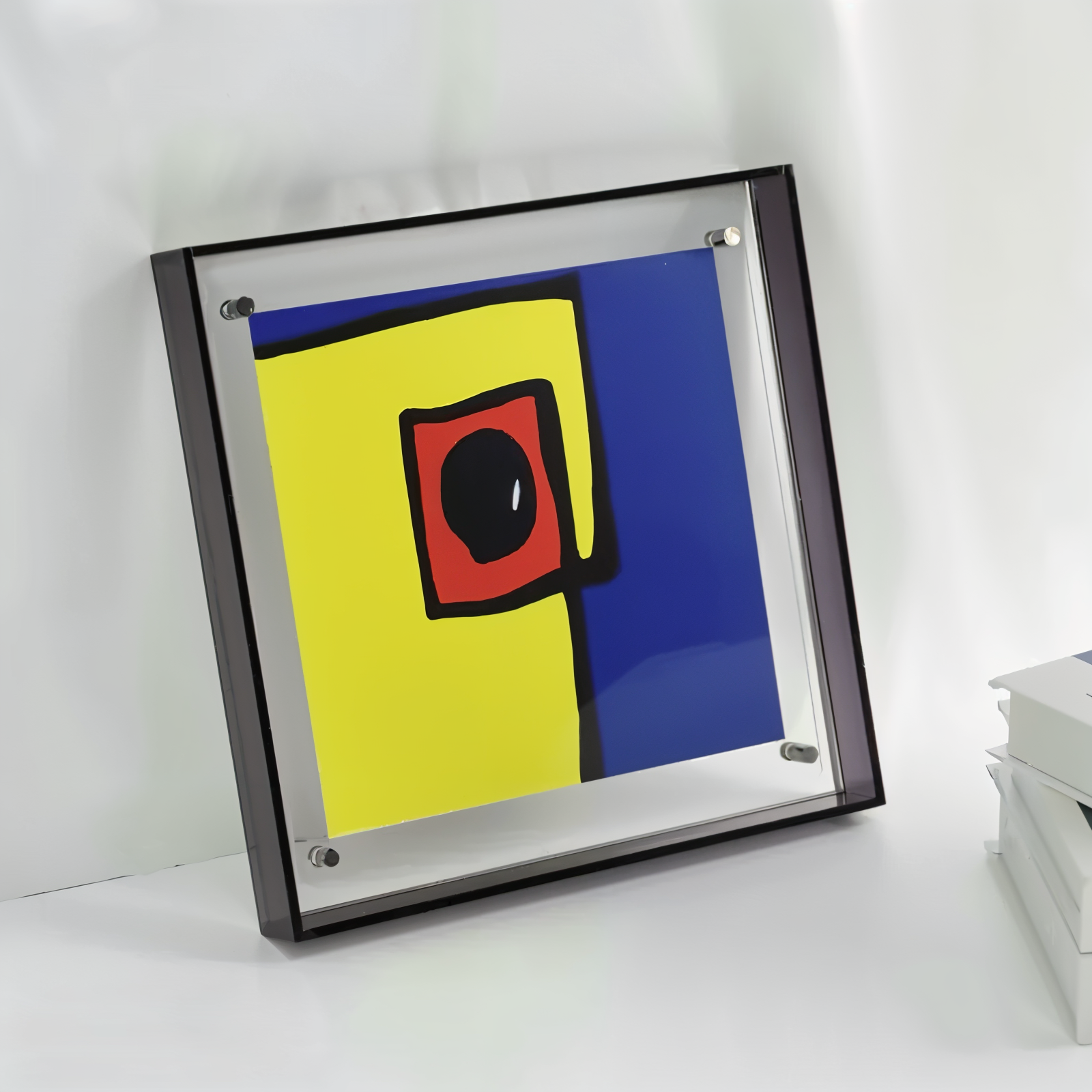 Neon Acrylic Photo Frame – Retro Style Fluorescent Picture Frame for Home Decor