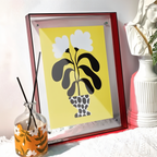 Neon Acrylic Photo Frame – Retro Style Fluorescent Picture Frame for Home Decor