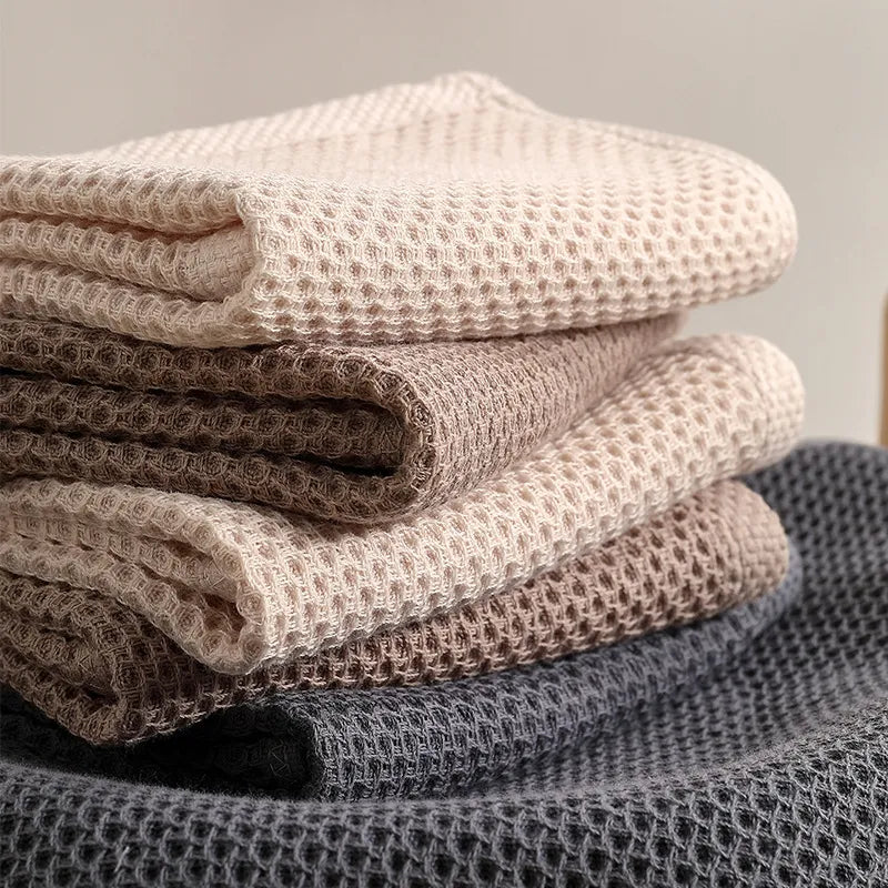 Honeycomb Towels Set - Stylish, Functional & Soft 6-Pack for Bathroom & Kitchen