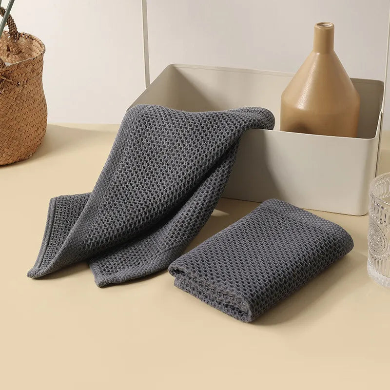 Honeycomb Towels Set - Stylish, Functional & Soft 6-Pack for Bathroom & Kitchen