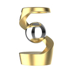 Kinetic Sculpture - Elegant Metal Design with Motion Effect for Desk or Shelf Display