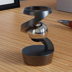 Kinetic Sculpture - Elegant Metal Design with Motion Effect for Desk or Shelf Display