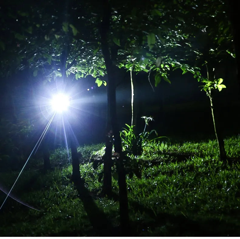 LED Headlamp - Waterproof, Adjustable Zoom & USB Rechargeable for Hiking, Camping & Running