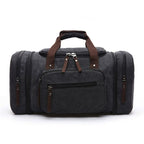 Large Capacity Canvas Travel Bag – Ultimate Organizer for All Your Adventures-Travel Duffel Bag-Unique Casa-Black-Unique Casa