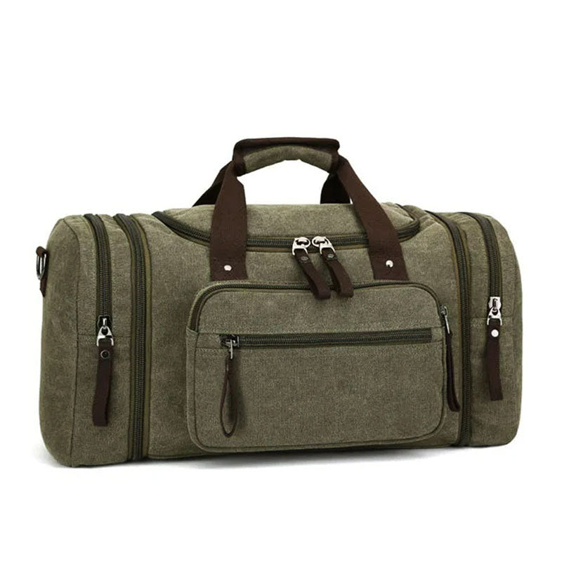 Large Capacity Canvas Travel Bag – Ultimate Organizer for All Your Adventures-Travel Duffel Bag-Unique Casa-Green-Unique Casa