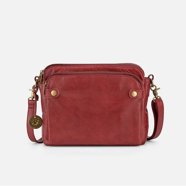 Leather Crossbody Shoulder Bag - Minimalist Design & Adjustable Strap for Everyday Wear