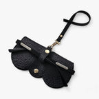 Leather Glasses Case with Snap Closure – Compact & Elegant Eyewear Holder