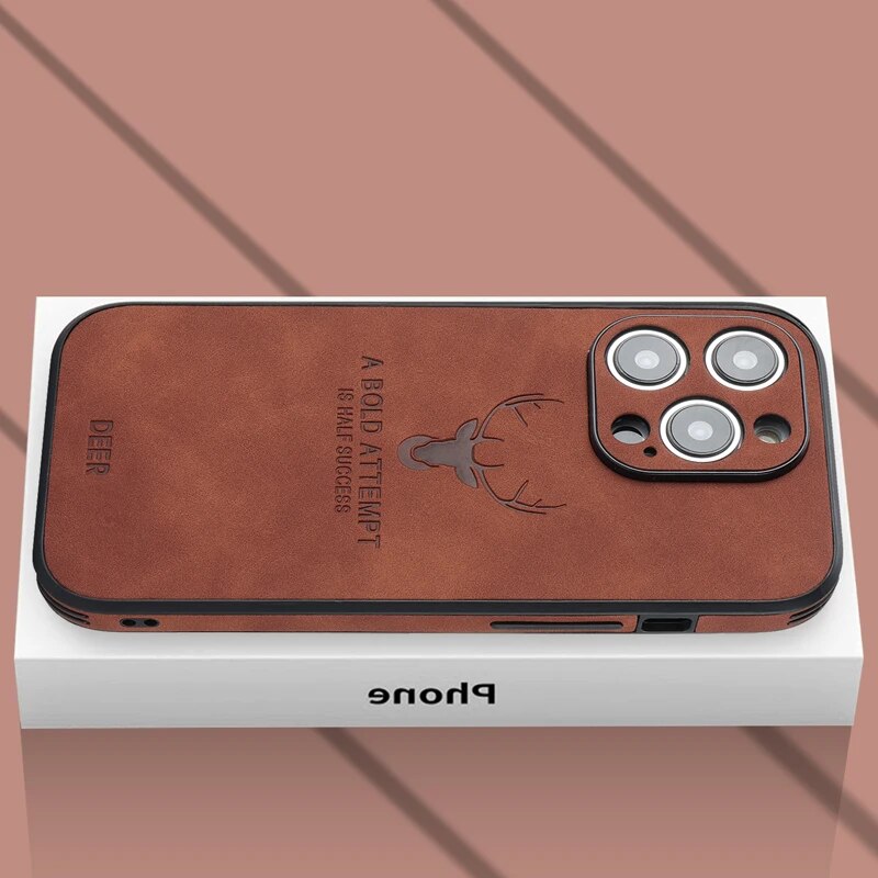 Leather iPhone Case - Protective, Stylish Cover for Work, Travel & Daily Use