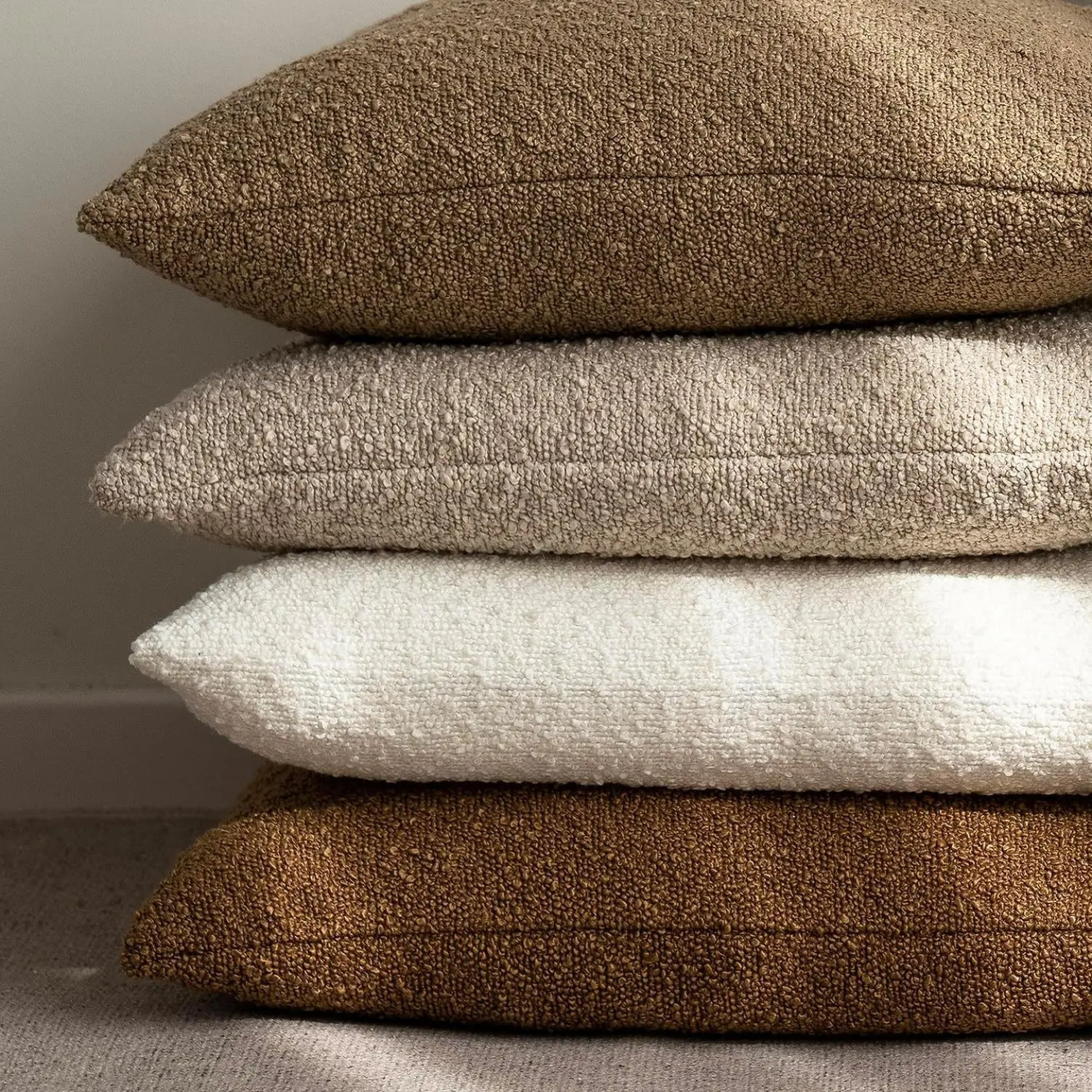 Luxe Bouclé Cushion Cover 45x45 cm – Timeless Comfort & Style-Cushion Cover-Unique Casa