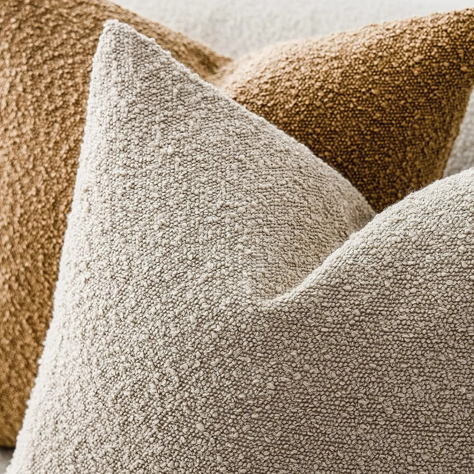 Luxe Bouclé Cushion Cover 45x45 cm – Timeless Comfort & Style-Cushion Cover-Unique Casa