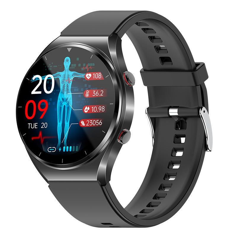 Luxury Health Smartwatch - One-Click Blood Sugar, EKG & Heart Rate Monitoring