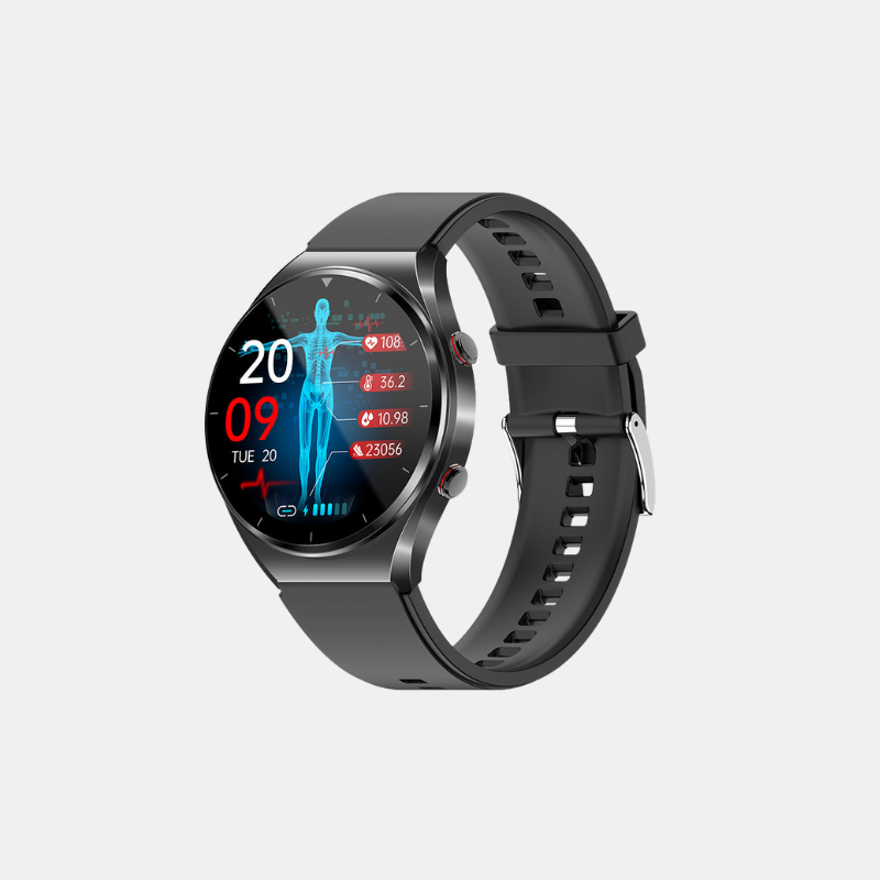 Luxury Health Smartwatch - One-Click Blood Sugar, EKG & Heart Rate Monitoring