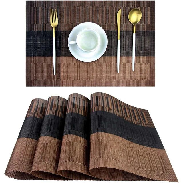 Luxury Washable Placemats – Heat-Resistant & Stylish for Dining Table Use