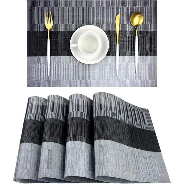 Luxury Washable Placemats – Heat-Resistant & Stylish for Dining Table Use