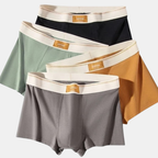 Men’s Boxer Shorts - Breathable Cotton Fabric for All-Day Comfort (4 Pieces)