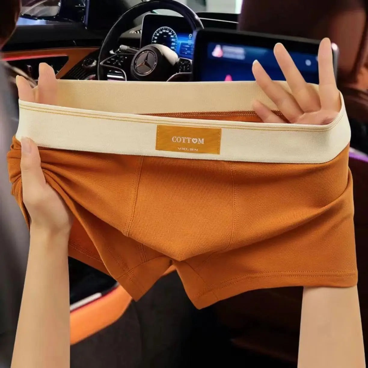 Men’s Boxer Shorts - Breathable Cotton Fabric for All-Day Comfort (4 Pieces)