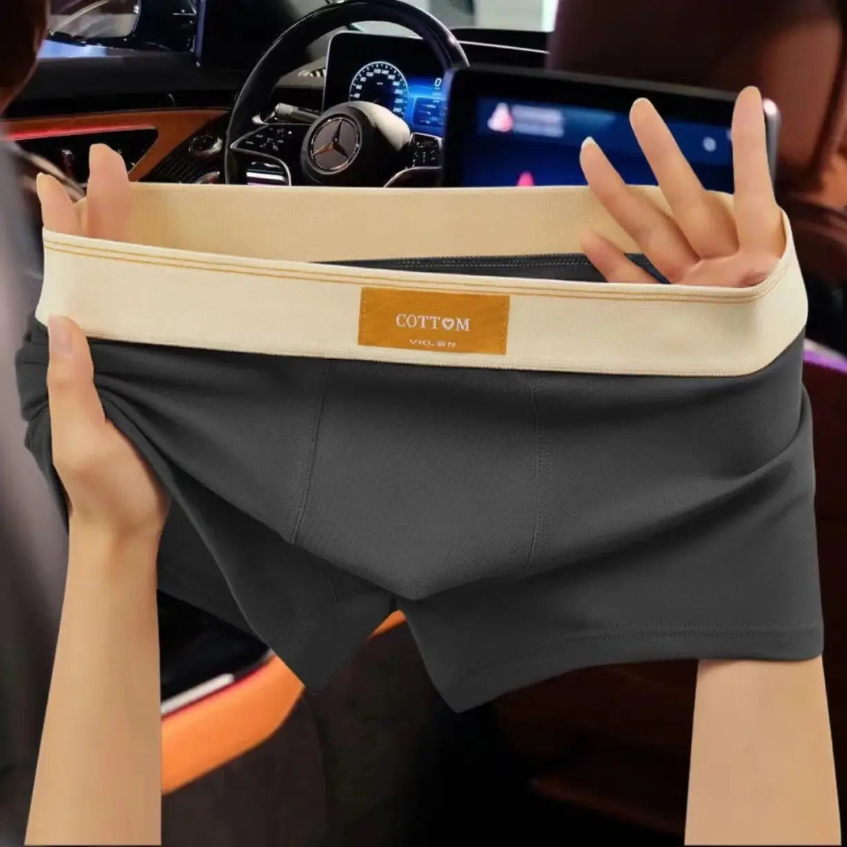 Men’s Boxer Shorts - Breathable Cotton Fabric for All-Day Comfort (4 Pieces)