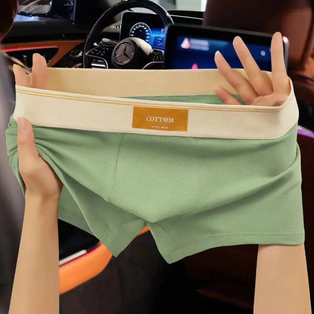 Men’s Boxer Shorts - Breathable Cotton Fabric for All-Day Comfort (4 Pieces)