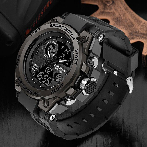 Men’s Military-Style Smart Watch - Waterproof, Shockproof & Perfect for Outdoor Activities