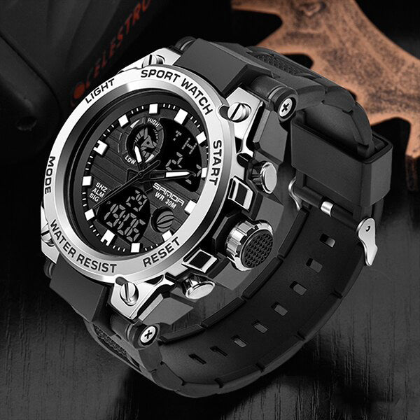 Men’s Military-Style Smart Watch - Waterproof, Shockproof & Perfect for Outdoor Activities