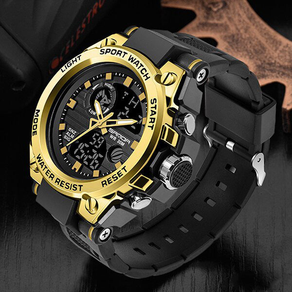 Men’s Military-Style Smart Watch - Waterproof, Shockproof & Perfect for Outdoor Activities