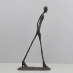 Metal Walking Man Statue Sculpture – Modern Artistic Decor for Home and Office-Sculptures & Statues-Unique Casa-C 15x4.5x28.5cm-Walking Man-Unique Casa