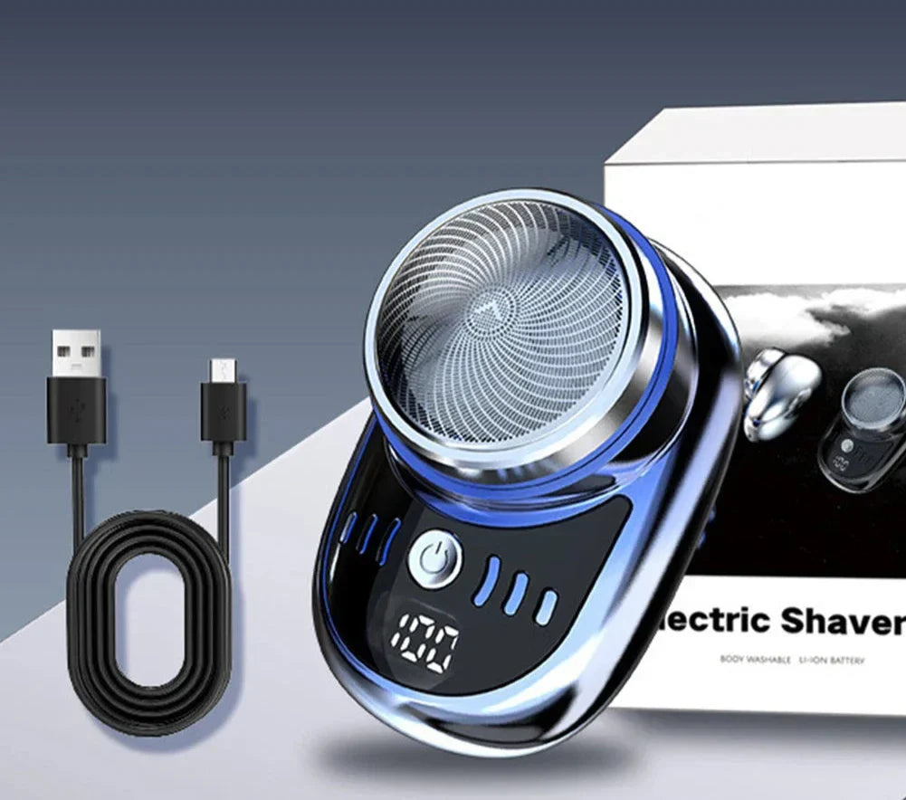 Mini Electric Razor - Portable USB-Rechargeable Shaver for Travel & Daily Grooming