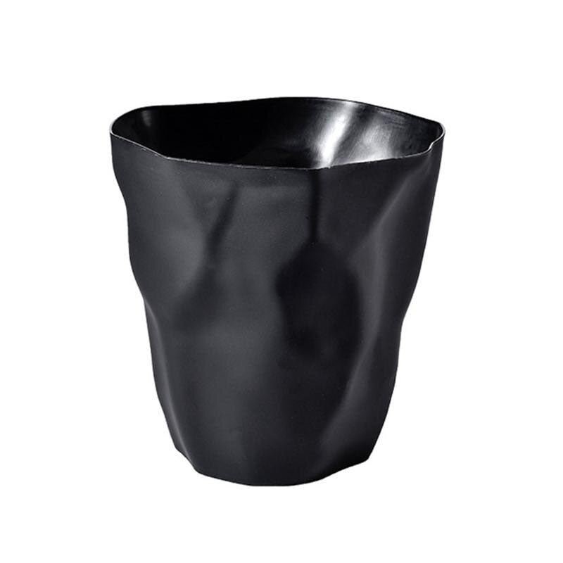Minimalist Irregular Trash Can - Modern Design, Durable Material for Home & Office