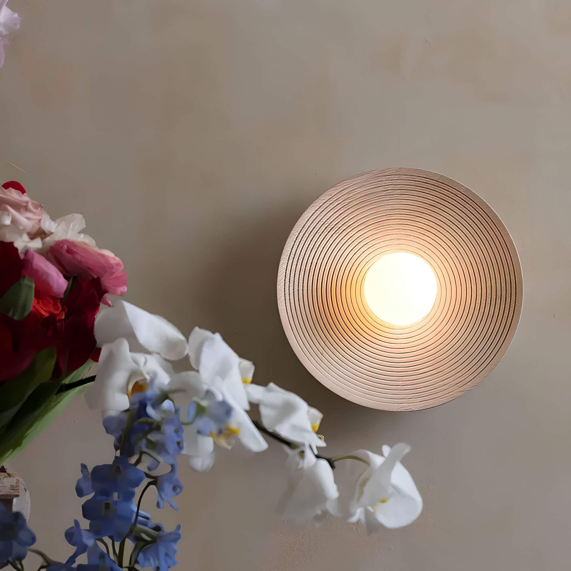 Minimalist Bamboo Wall Sconce Lighting – Eco-Friendly Wall Lamp for Home 4