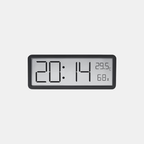 Modern LED Wall Clock - Sleek Display with Temperature & Humidity Tracking