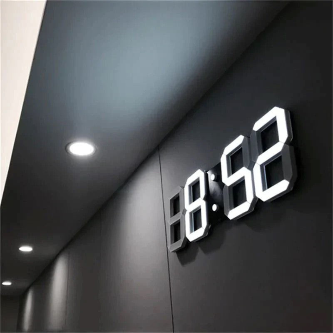 Modern 3D LED Digital Wall Clock – Stylish Timepiece for Home or Office 0