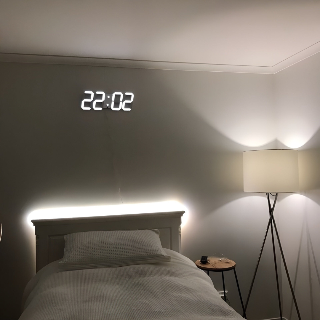 Modern 3D LED Digital Wall Clock – Stylish Timepiece for Home or Office 2