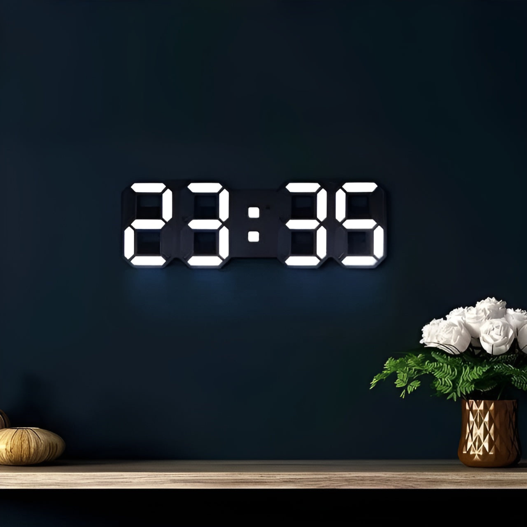 Modern 3D LED Digital Wall Clock – Stylish Timepiece for Home or Office 3