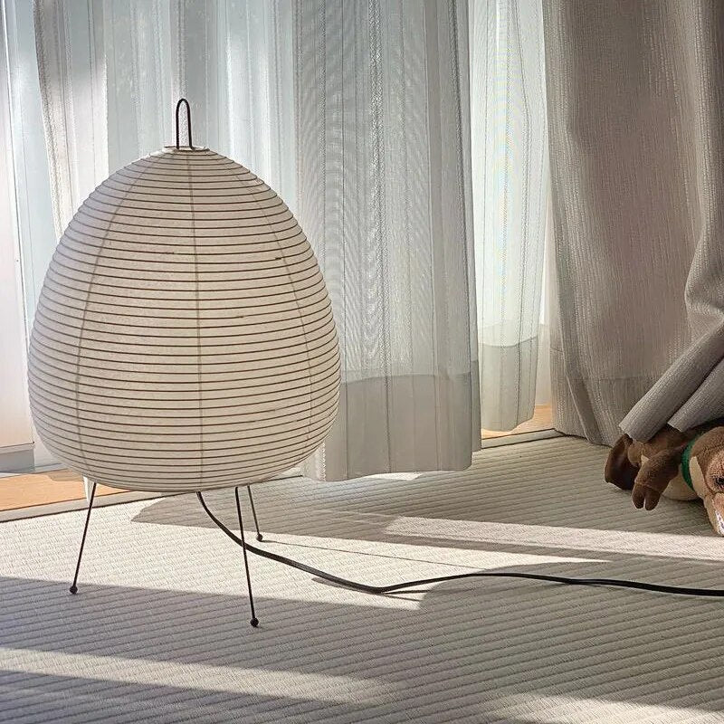 Modern Floor Lamp with Rice Paper Shade – Elegant Standing Lamp for Home 5