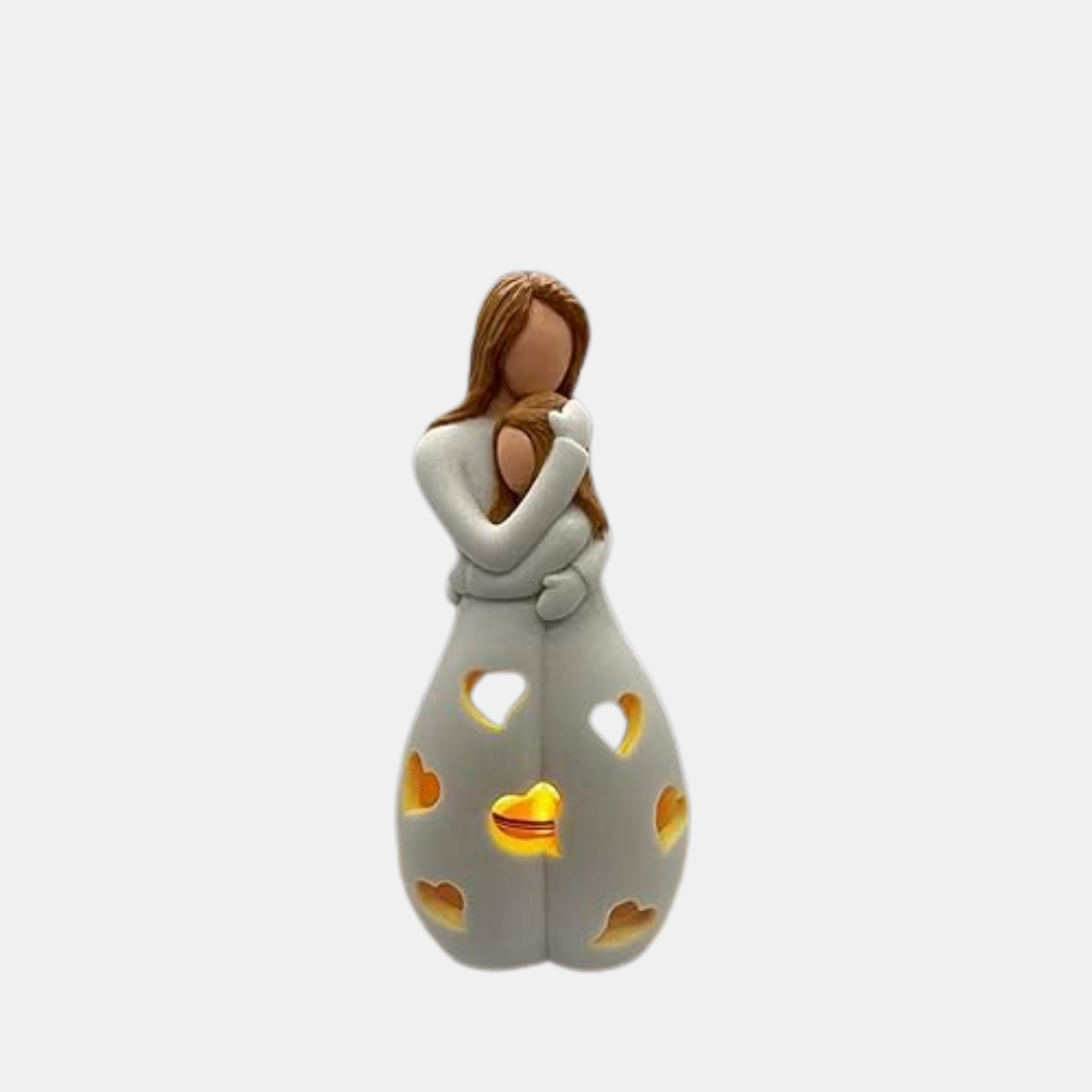 Mother and Child Candle Holder – Decorative Resin Accent for Home Decor 1