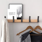 Wall-Mounted Coat Rack with Movable Double Hooks – Flexible and Space-Saving Organization for Entryways-Lagerung & Organizer-Unique Casa-Unique Casa