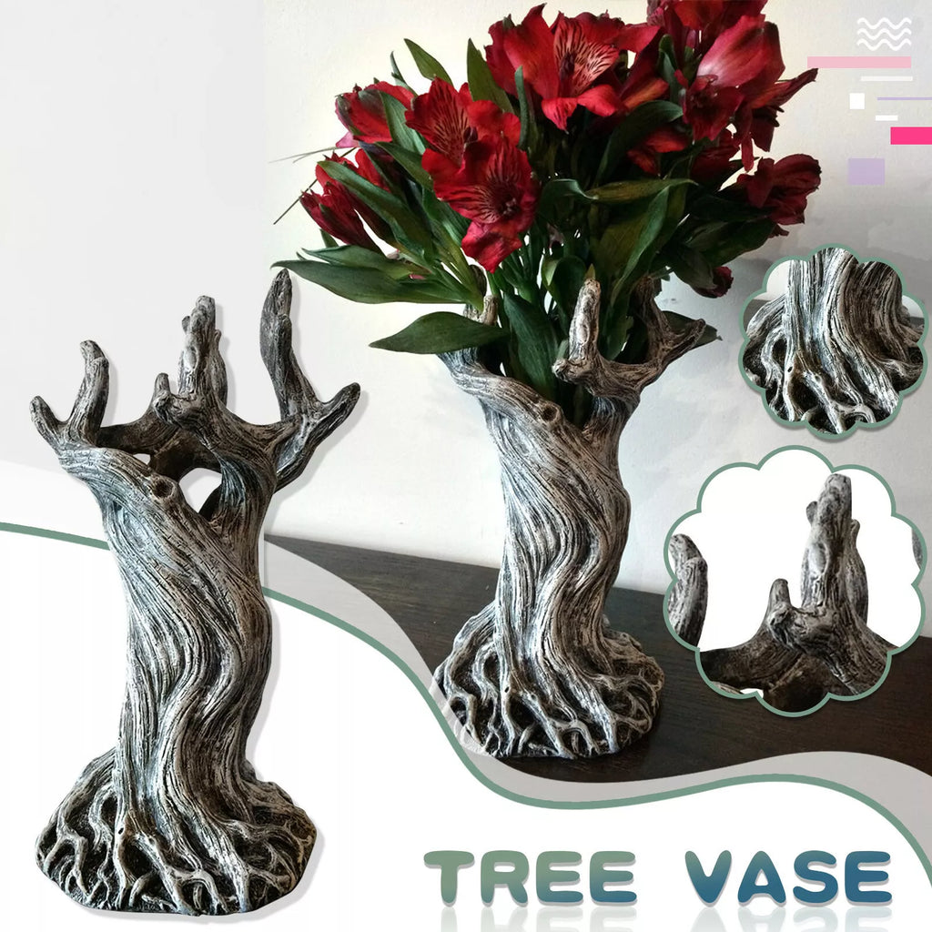 Mystical Forest Tree Vase – Unique Plant Holder for Living Room & Office