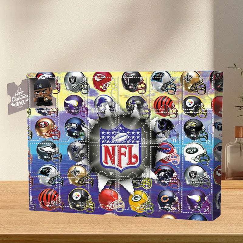 NFL Fan Advent Calendar - Daily Team-Themed Treats for Game Day Excitement-Advent Calendars-Unique Casa-Unique Casa