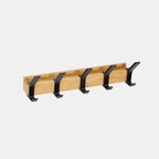 Wall-Mounted Coat Rack with Movable Double Hooks – Flexible and Space-Saving Organization for Entryways-Lagerung & Organizer-Unique Casa-Unique Casa