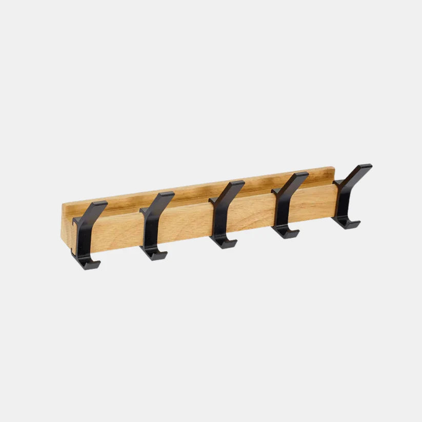 Wall-Mounted Coat Rack with Movable Double Hooks – Flexible and Space-Saving Organization for Entryways-Lagerung & Organizer-Unique Casa-Unique Casa