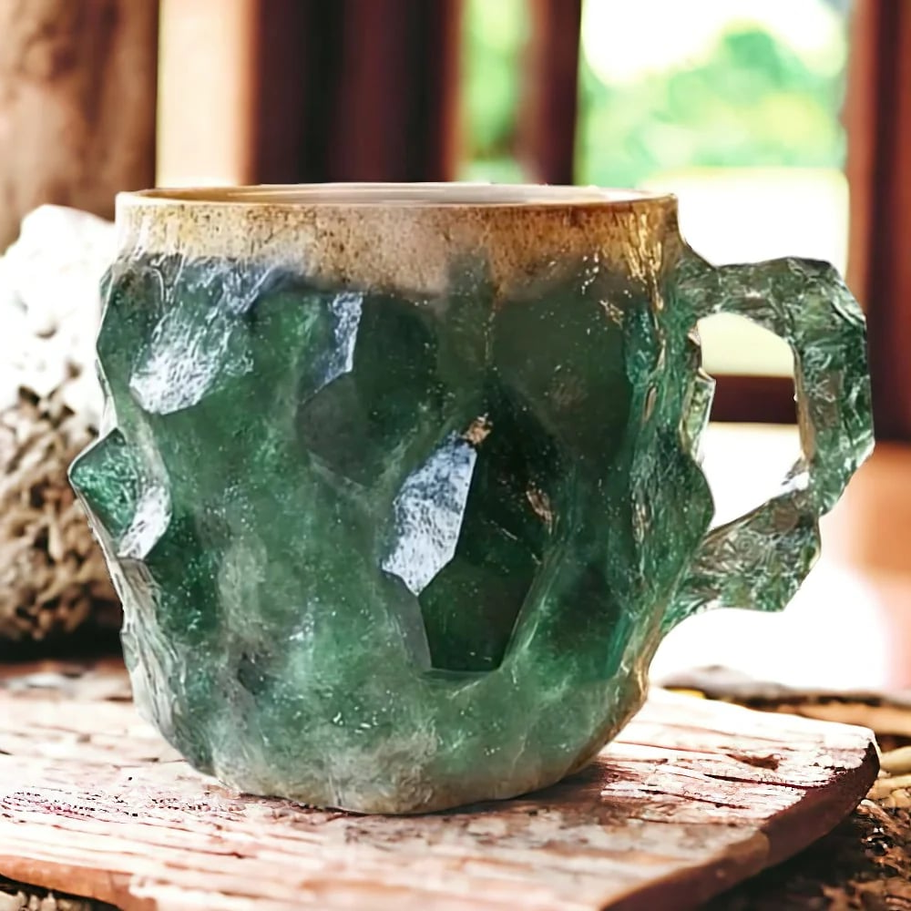 Crystal Coffee Mugs – Elegant and Durable Glassware for a Luxurious Coffee Experience-Kitchen Accessories-Unique Casa-Green-300 ml-Unique Casa