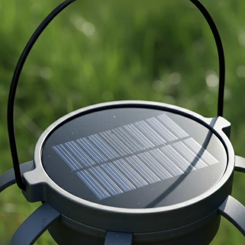 Outdoor Solar Light - Warm, Realistic Flame Glow for Garden, Deck or Patio