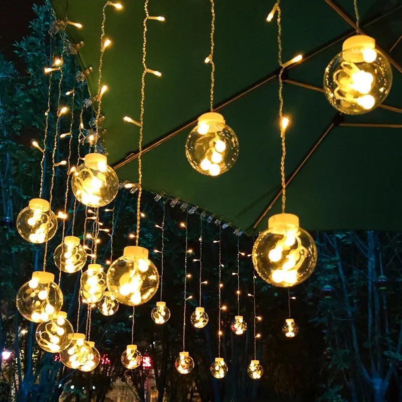 Outdoor Fairy String Lights Wreath – Waterproof LED Garden Decor 3
