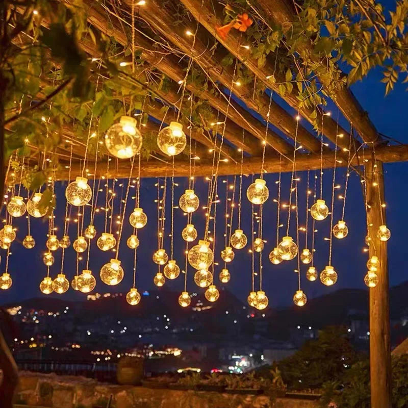 Outdoor Fairy String Lights Wreath – Waterproof LED Garden Decor 5