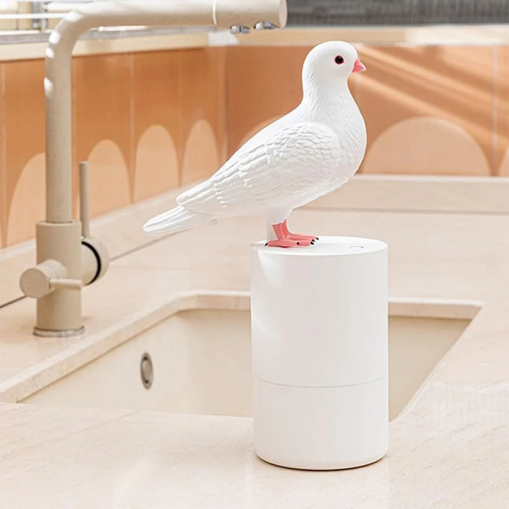 Pigeon Soap Dispenser – Cute Ceramic Pump for Bathroom & Kitchen